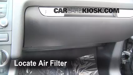 2008 Audi A3 Quattro 3.2L V6 Air Filter (Cabin) Check