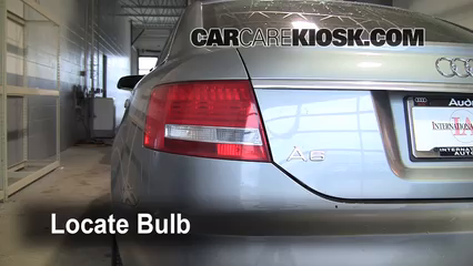 2008 Audi A6 3.2L V6 Éclairage Feux de marche arrière (remplacer une ampoule)