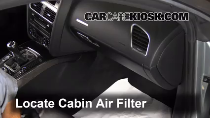 2008 Audi S5 4.2L V8 Filtro de aire (interior)