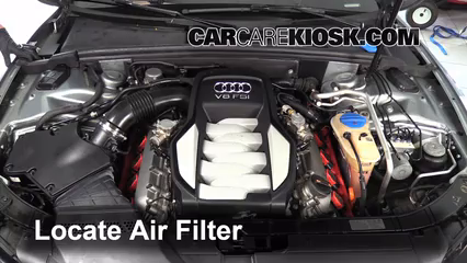 2008 Audi S5 4.2L V8 Filtro de aire (motor)