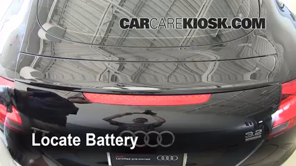 2008 Audi TT Quattro 3.2L V6 Coupe Batterie Nettoyer la batterie et les cosses