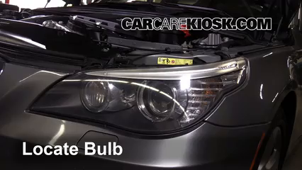 Headlight Bulb Replacement: 2008 BMW 535xi 3.0L 6 Cyl. Turbo Sedan