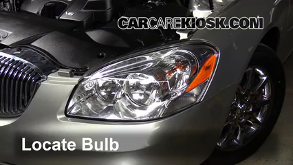 2008 Buick Lucerne CXL 3.8L V6 Lights Headlight (replace bulb)