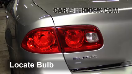 2008 Buick Lucerne CXL 3.8L V6 Éclairage Feux de position arrière (remplacer ampoule)