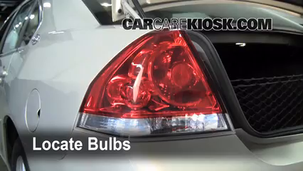 2008 Chevrolet Impala LT 3.5L V6 FlexFuel Lights Tail Light (replace bulb)