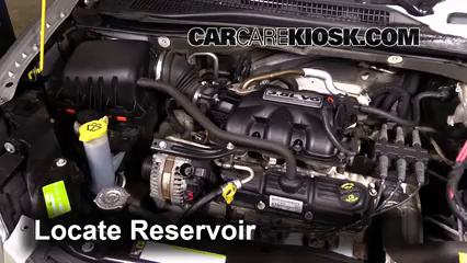 2008 Chrysler Town and Country Touring 3.8L V6 Liquide essuie-glace Ajouter du liquide