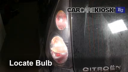 2008 Citroen C1 Advance 1.0L 3 Cyl. Luces Luz de giro trasera (reemplazar foco)
