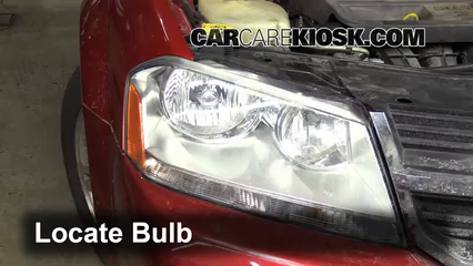 2008 Dodge Avenger SXT 2.4L 4 Cyl. Lights Headlight (replace bulb)