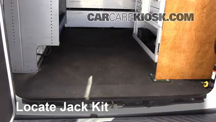 2008 Ford E-350 Super Duty 6.0L V8 Turbo Diesel Extended Cargo Van (3 Door) Jack Up Car