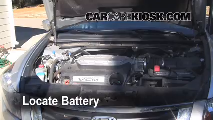 2008 Honda Accord EX-L 3.5L V6 Sedan (4 Door) Battery Replace