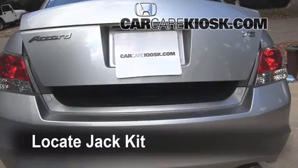 2008 Honda Accord EX-L 3.5L V6 Sedan (4 Door) Jack Up Car Use Your Jack to Raise Your Car