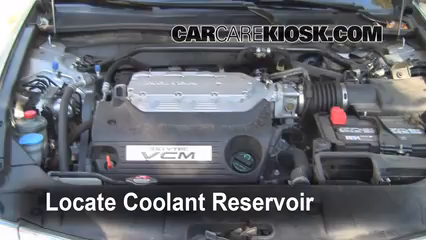 How to Add Coolant: 2008 Honda Accord EX-L 3.5L V6 Sedan (4 Door)