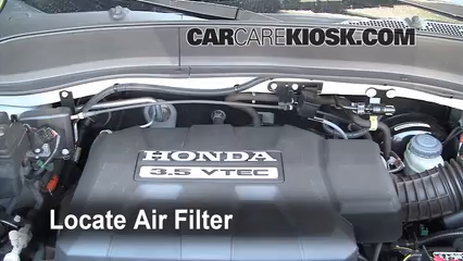 2008 Honda Ridgeline RTL 3.5L V6 Filtro de aire (motor) Cambio