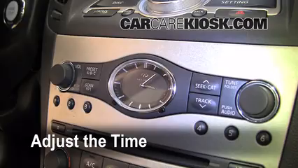 Infinity Cars Clock How to Set the Clock / Change Time on a 2008 Infiniti G35 3.5L V6