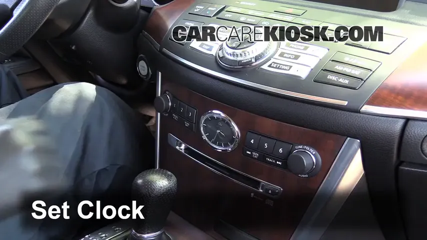 Infinity Cars Clock How to Set the Clock / Change Time on a 2008 Infiniti M35 X 3.5L V6