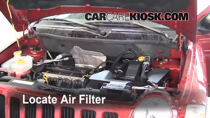 2008 Jeep Compass Sport 2.0L 4 Cyl. Air Filter (Engine) Replace