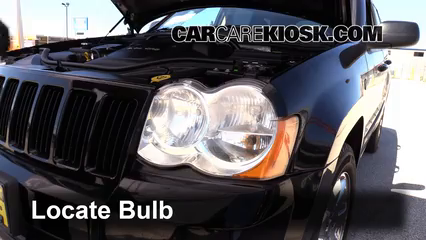 2008 Jeep Grand Cherokee Laredo 3.0L V6 Turbo Diesel Lights Highbeam (replace bulb)