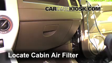 2008 Jeep Patriot Sport 2.4L 4 Cyl. Air Filter (Cabin) Check