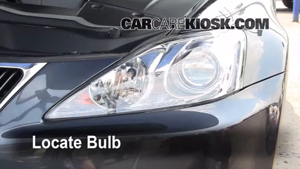 2008 Lexus IS250 2.5L V6 Éclairage Feux de route (remplacer l'ampoule)