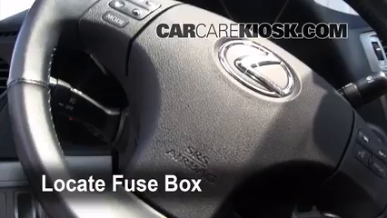 Interior Fuse Box Location: 2006-2014 Lexus IS250 - 2008 Lexus IS250 2