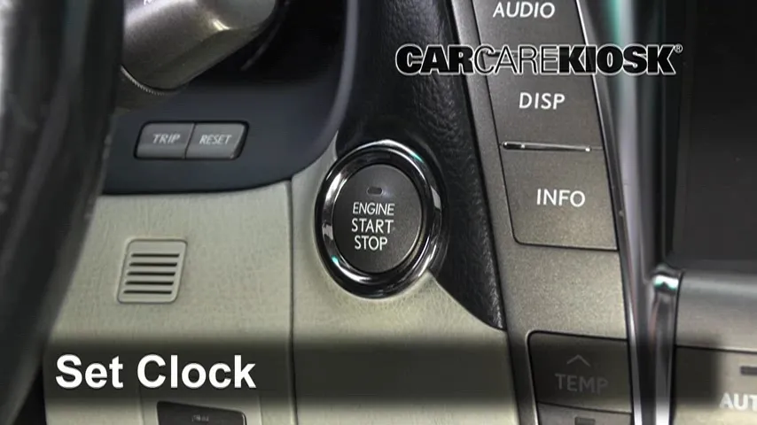 How to Set the Clock / Change Time on a 2008 Lexus LS460 4.6L V8