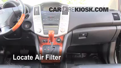 2008 Lexus RX350 3.5L V6 Filtro de aire (interior)