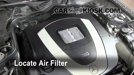 2008 Mercedes-Benz E350 4Matic 3.5L V6 Sedan Air Filter (Engine) Replace