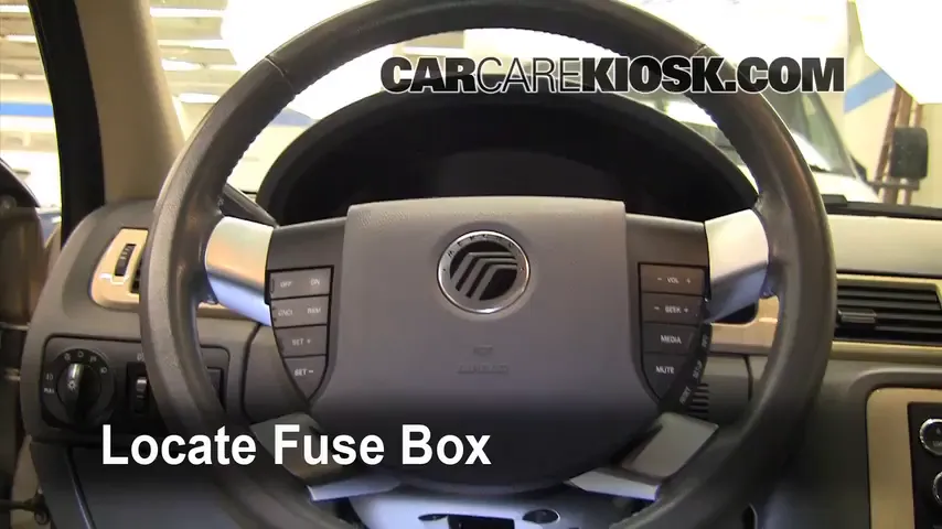 Interior Fuse Box Location: 2008 Ford Taurus SEL 3.5L V6