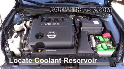 2008 Nissan Altima SE 3.5L V6 Coupe (2 Door) Refrigerante (anticongelante) Cambiar refrigerante