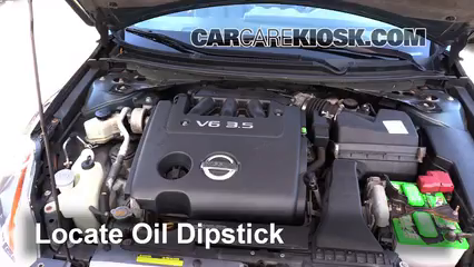 2008 Nissan Altima SE 3.5L V6 Coupe (2 Door) Oil Check Oil Level