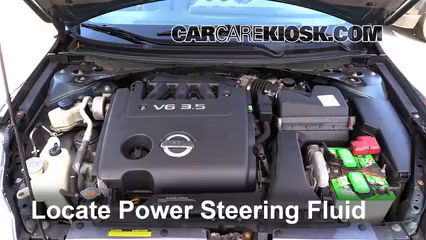 2008 Nissan Altima SE 3.5L V6 Coupe (2 Door) Power Steering Fluid Add Fluid