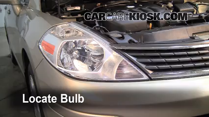 2008 Nissan Versa S 1.8L 4 Cyl. Sedan Lights Headlight (replace bulb)