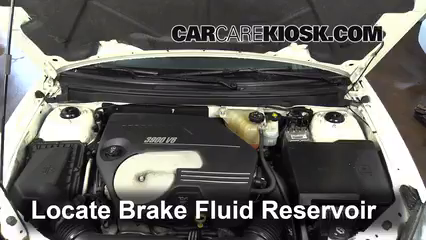 2008 Pontiac G6 GT 3.9L V6 Convertible (2 Door) Brake Fluid Check Fluid Level