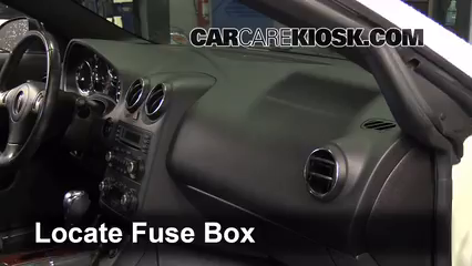2008 Pontiac G6 GT 3.9L V6 Convertible (2 Door) Fuse (Interior) Check