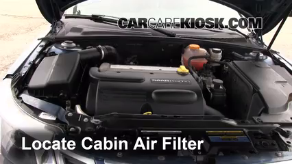 2008 Saab 9-3 2.0T 2.0L 4 Cyl. Turbo Wagon (4 Door) Filtro de aire (interior)