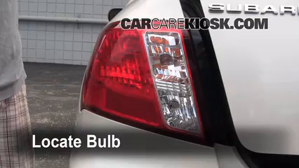 2008 Subaru Impreza 2.5i 2.5L 4 Cyl. Sedan Luces Luz de reversa (reemplazar foco)