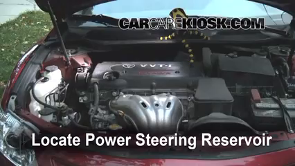 2008 Toyota Camry LE 2.4L 4 Cyl. Power Steering Fluid Fix Leaks
