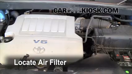 How to Change Engine Air Filter: 2010 Toyota Highlander 3.5L V6