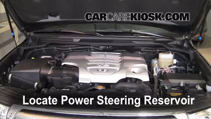 2008 Toyota Land Cruiser 5.7L V8 Power Steering Fluid Fix Leaks