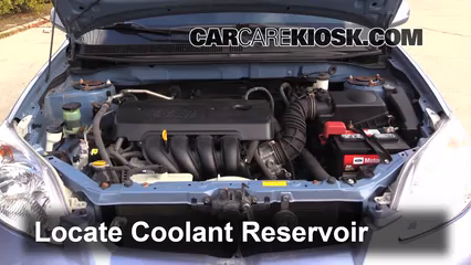2008 Toyota Matrix XR 1.8L 4 Cyl. Coolant (Antifreeze) Check Coolant Level