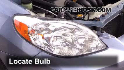 2008 Toyota Matrix XR 1.8L 4 Cyl. Lights Headlight (replace bulb)