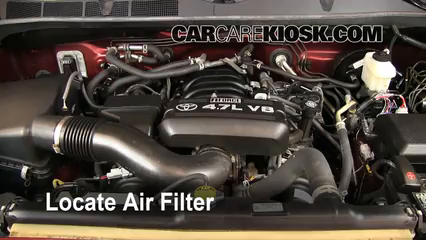 2008 Toyota Tundra SR5 4.7L V8 Crew Cab Pickup Air Filter (Engine) Check