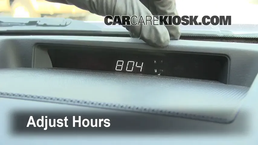 How to Set the Clock / Change Time on a 2008 Toyota Tundra SR5 4.7L V8 ...