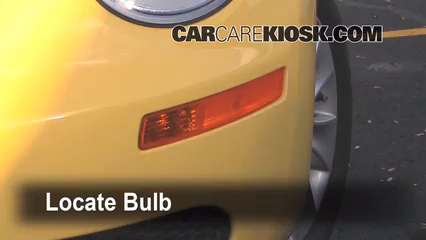 2008 Volkswagen Beetle S 2.5L 5 Cyl. Hatchback Luces Luz de giro delantera (reemplazar foco)