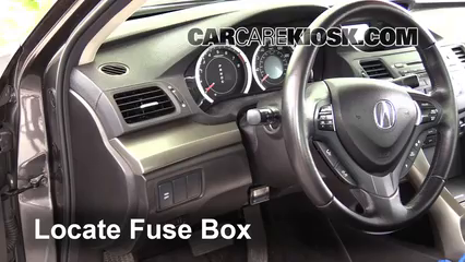 Interior Fuse Box Location 2009 2014 Acura Tsx 2009 Acura