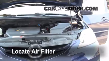 Air Filter How To 2006 2010 Mazda 5 2006 Mazda 5 Sport 2 3l 4 Cyl