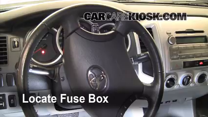 Interior Fuse Box Location 2005 2015 Toyota Tacoma 2009