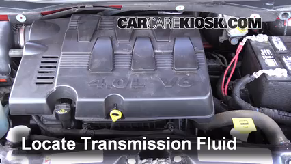 check transmission fluid dodge caravan