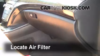 2009 Acura MDX 3.7L V6 Air Filter (Cabin) Check