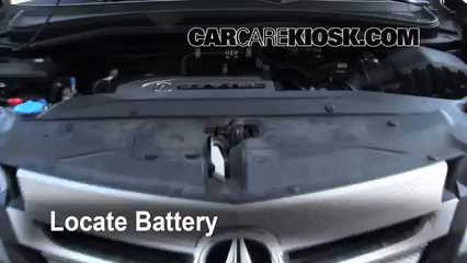 2009 Acura MDX 3.7L V6 Batterie Nettoyer la batterie et les cosses